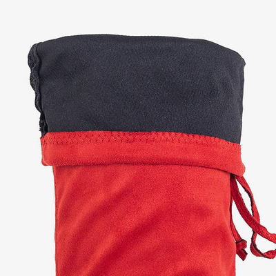 Dámske červené čižmy nad kolená od firmy Elvina- Obuv