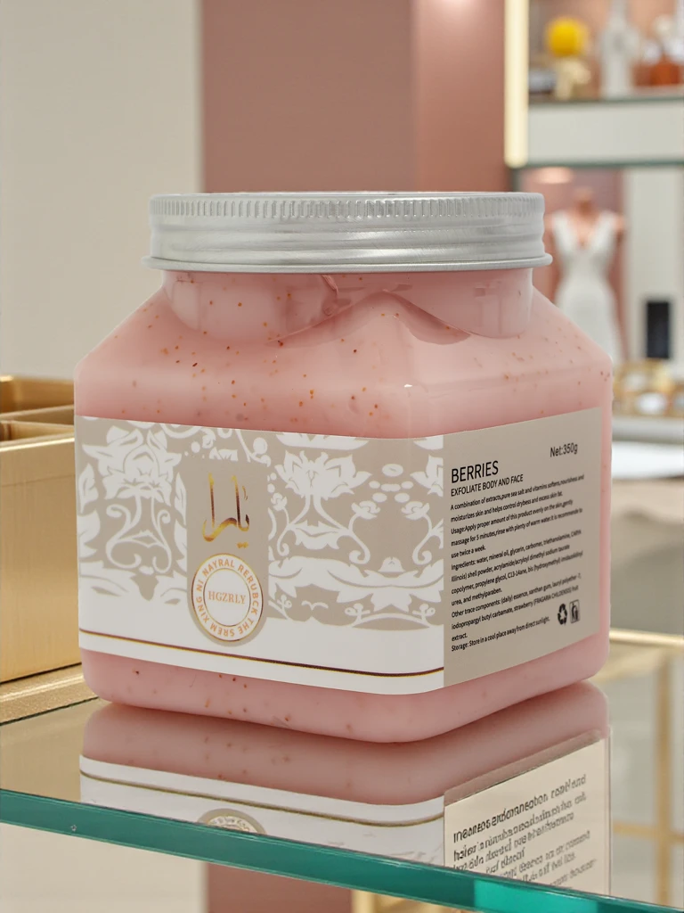 Drobnozrnati piling za obraz in telo Berries