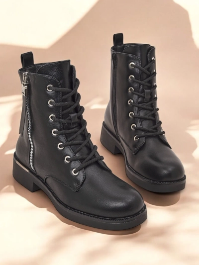 Royalfashion Dámske čižmy na šnurovanie Selocii