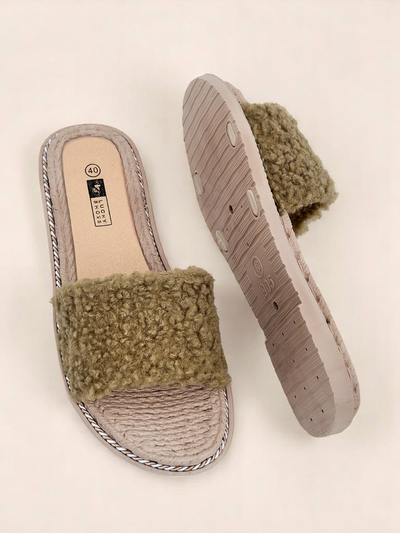 Royalfashion Ženski natikači s kožuhom Cozy Step