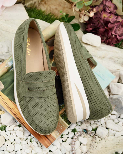 Royalfashion Dámske mokasíny na nízkom podpätku Sirn