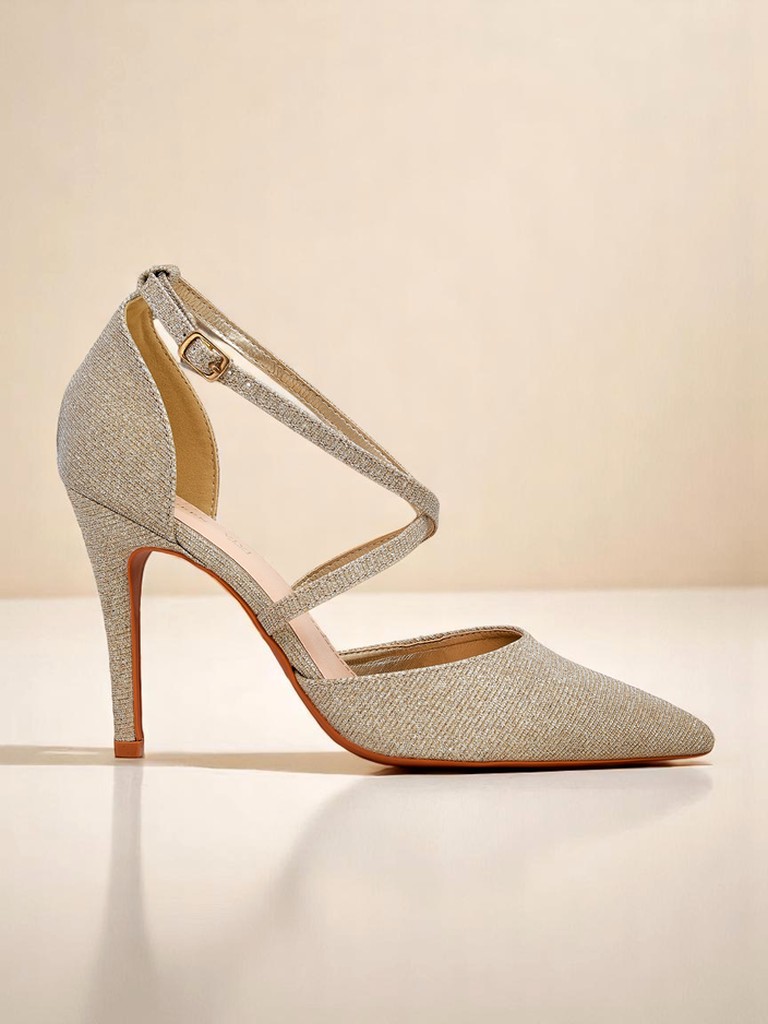 Royalfashion Dámske lodičky na ihlovom podpätku GlamStrap