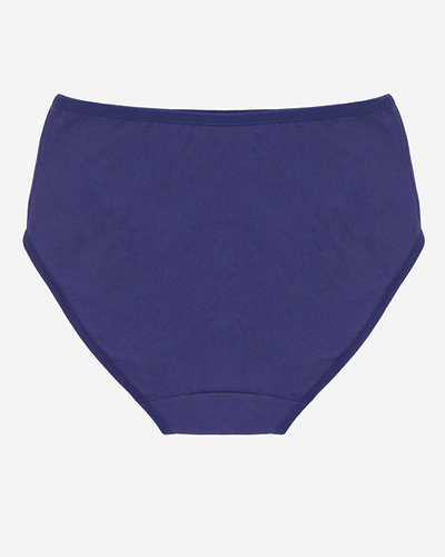 Tmavo modré dámske slipy, slipy PLUS VEĽKOSŤ- Spodná bielizeň