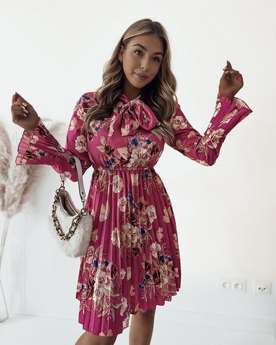 Royalfashion Dámske kvetinové mini šaty