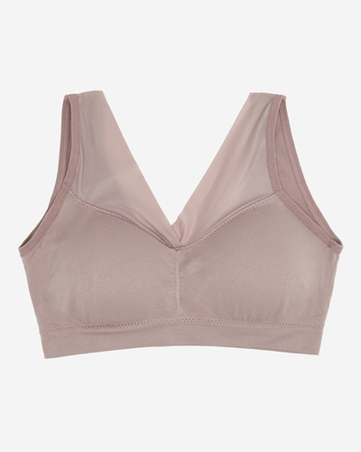 Fialová dámska športová podprsenka so širokými ramienkami - spodná bielizeň