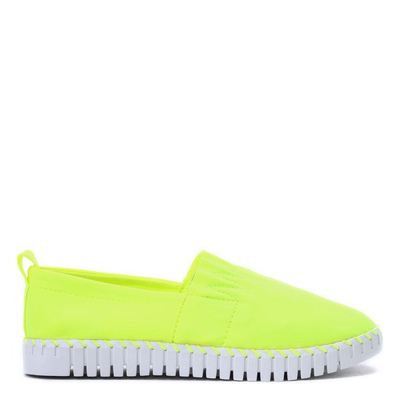 Neonovo žlté slip on Marion - Obuv
