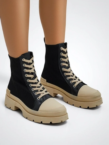 Royalfashion Vysoké dámske tenisky na hrubej podrážke Heyloy