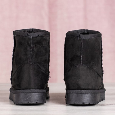 Čierne izolované snehové topánky Maputu - Obuv