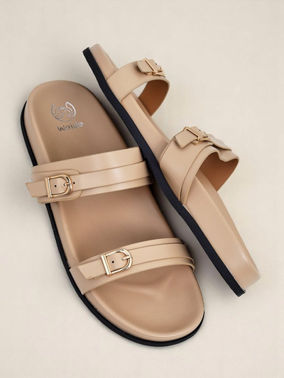 Royalfashion Dámske šľapky z ekokože EcoTwins Slides