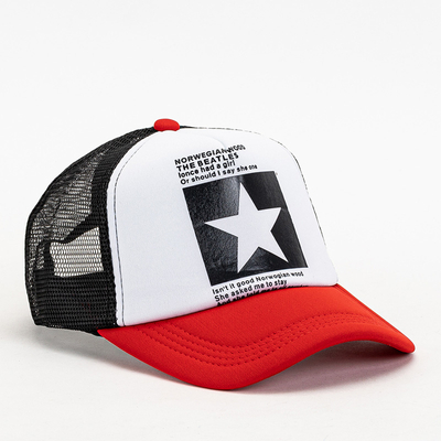 Bielo-červená šiltovka unisex - Príslušenstvo