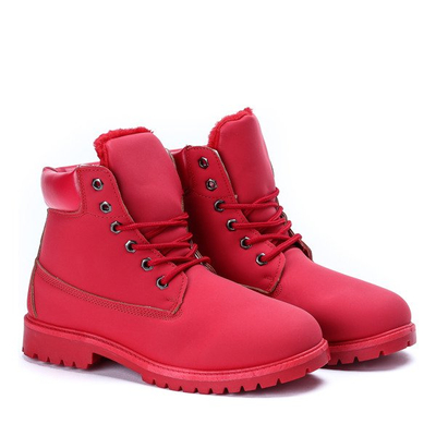 Ocieplane trapery w kolorze czerwonym Rimma - Obuwie