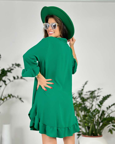 Royalfashion Dámske oversize šaty s volánom