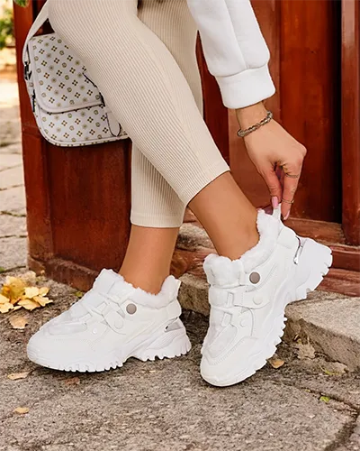 Royalfashion Dámske tenisky s kožušinovou výstielkou Poriomo