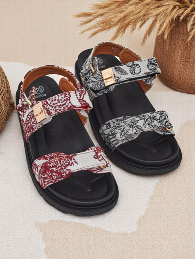 Royalfashion Dámske sandále s potlačou Aloe
