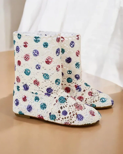 Royalfashion Detské ažurové čižmy Misuti