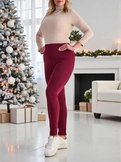 Royalfashion Dámske zateplené tregínsy PLUS SIZE