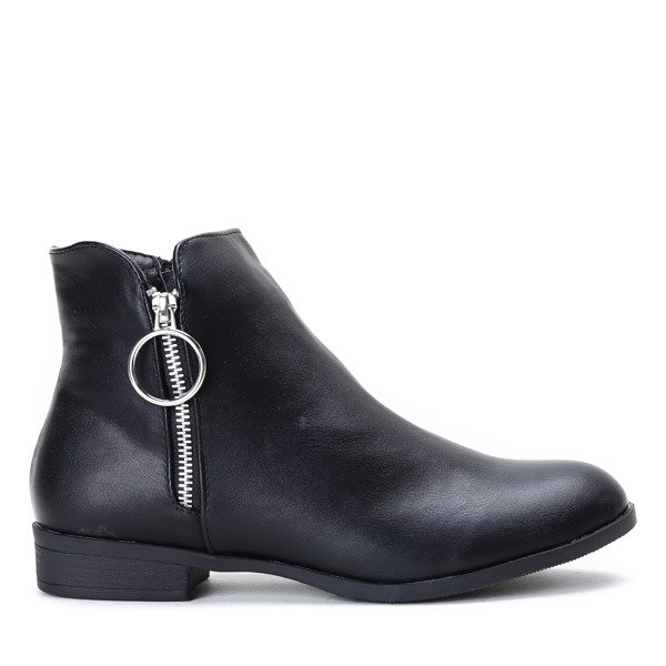 Czarne klasyczne sztyblety Anne- Obuwie