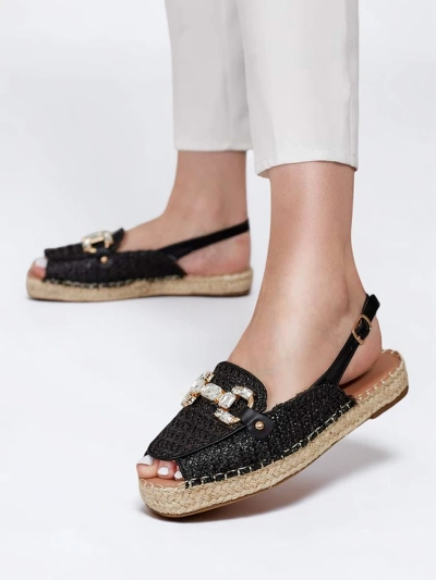 Royalfashion Dámske espadrilky s odopnutou špičkou