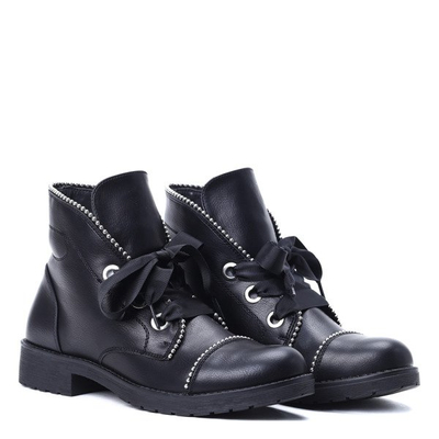 Czarne botki Judy- Obuwie