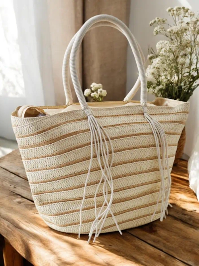 Royalfashion Veľká slamenná kabelka pre ženy