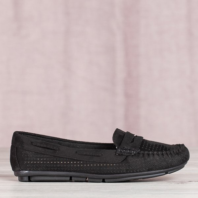 Loafery prolamované černou Tati - Boty 1