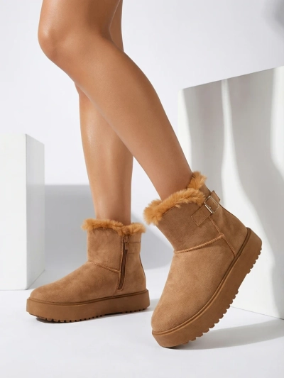 Royalfashion Kratki ženski škornji a'la za sneg Aurelia Classico