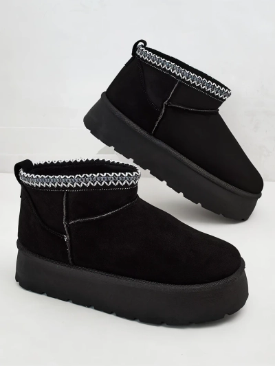 Royalfashion Dámske krátke topánky a'la snow boots Xoalla