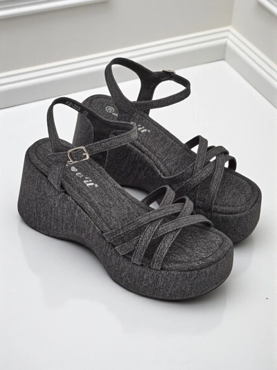 Royalfashion Ženski sandali s polno peto Shadow Lift