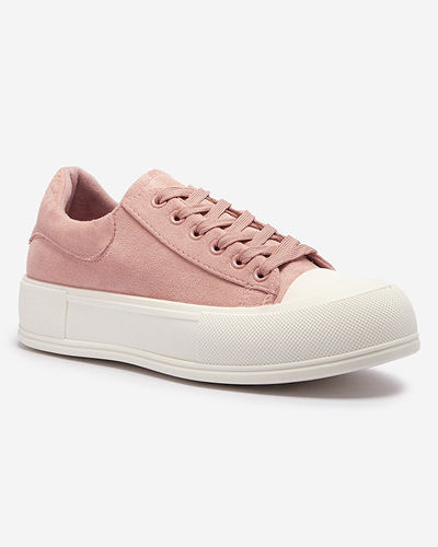 OUTLET Ružové dámske tenisky z eko-semišu od značky Zeobic- Footwear