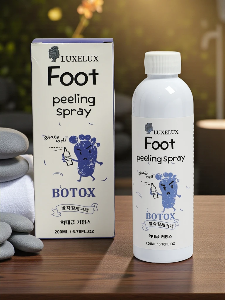 Peeling sprej Luxelux 200 ml za stopala z učinkom botoksa