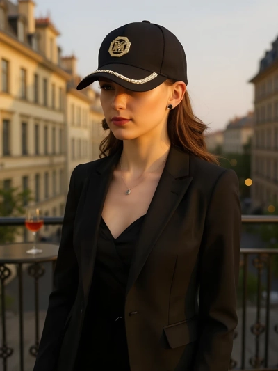 Royalfashion Čiapka s kamienkami Glam Vibe