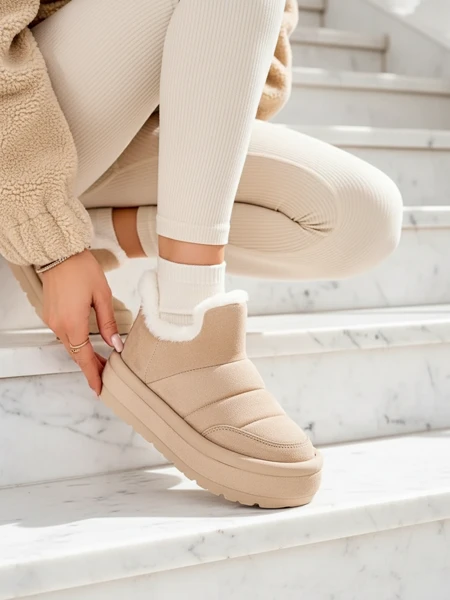 Royalfashion Dámske krátke čižmy Zoeno a'la snow boots