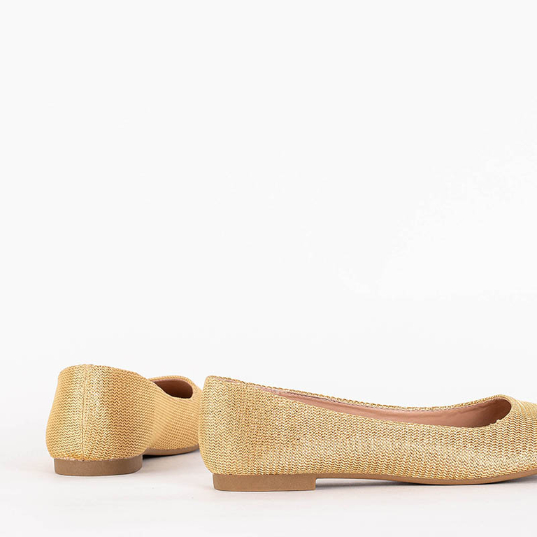 Zlaté dámske baleríny Salvinka - Topánky