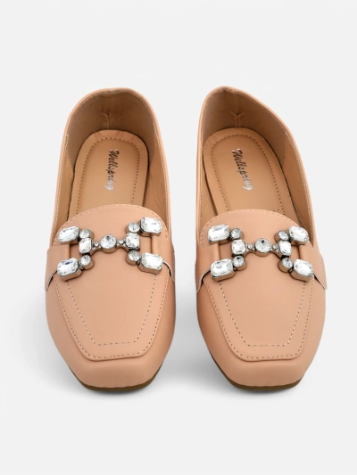 Royalfashion Dámske mokasíny s rhinestones Lecilla