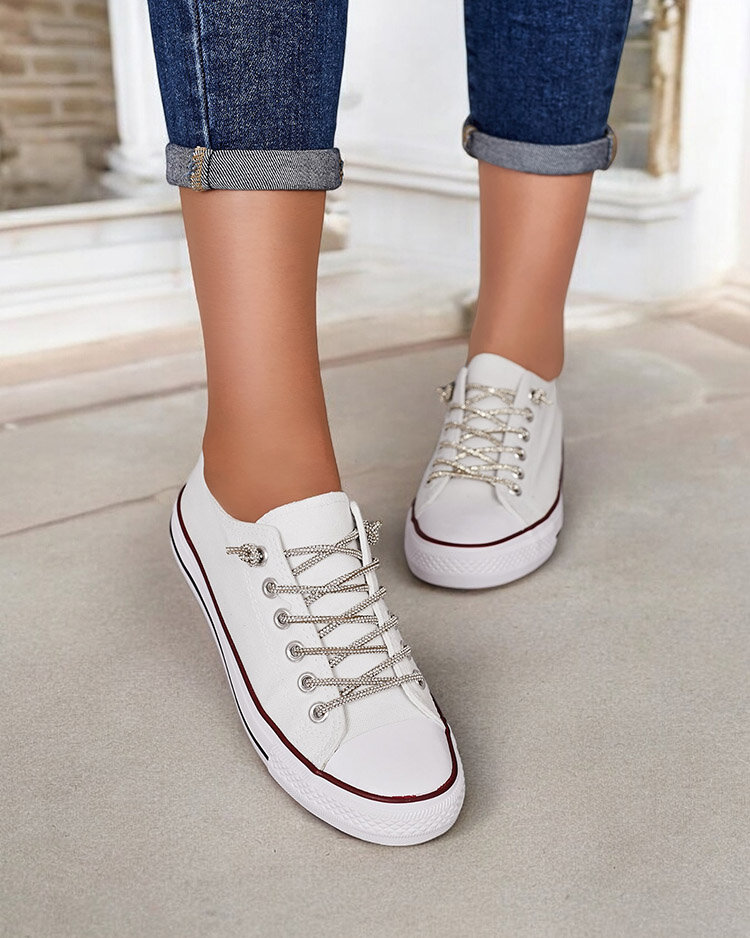 Royalfashion Dámske tenisky s ozdobnými šnúrkami Timi