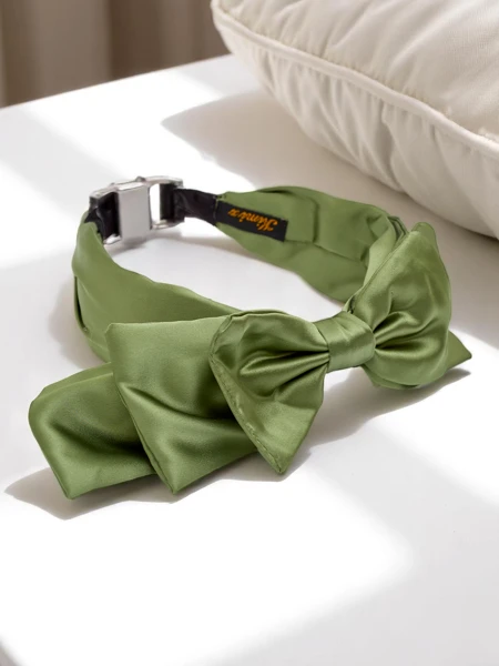 Royalfashion Saténová čelenka s mašľou Celine