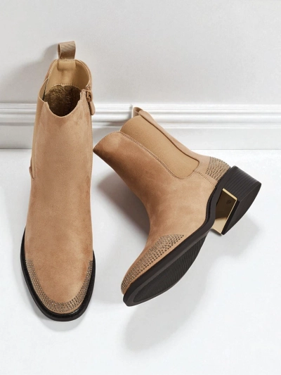 Ženski gležnarji iz eko semiša, okrašeni s cirkoni TangleMist