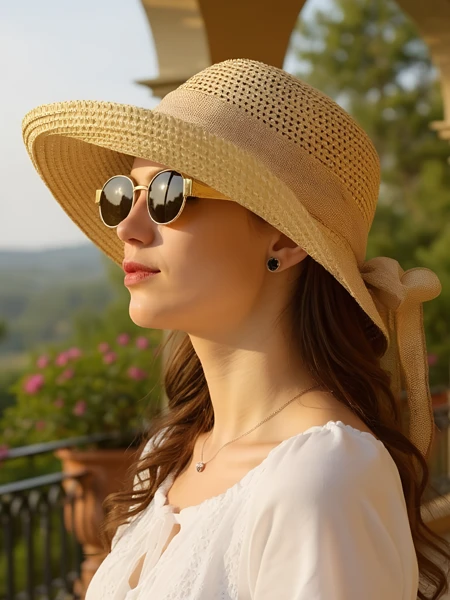 Royalfashion Dámsky slamenný klobúk Grace s mašľou