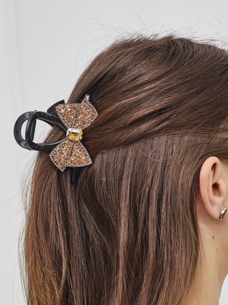 Royalfashion Sponka do vlasov s mašľou Zirkónia