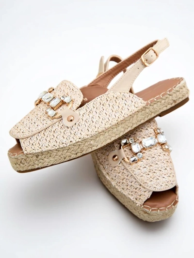 Royalfashion Dámske espadrilky s otvorenou špičkou