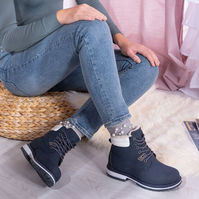 Tmavomodré turistické topánky s izoláciou North Land - Obuv