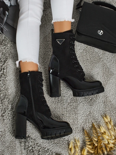 Ženski gležnarji iz eko semiša s peto Event Bramble