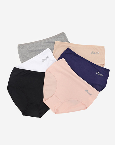 Súprava dámskych slipov typu slipy PLUS VEĽKOSŤ 6 / bal - Spodná bielizeň