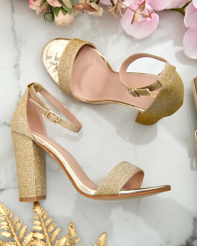 Royalfashion Dámske brokátové sandále Etotta