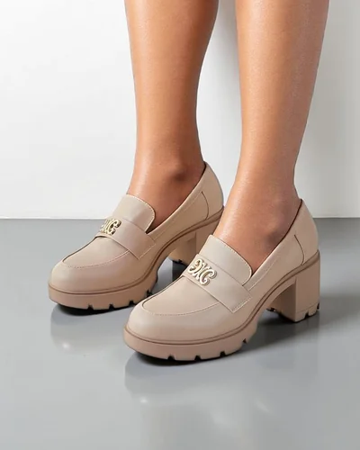 Royalfashion dámske lakované mokasíny Blascos