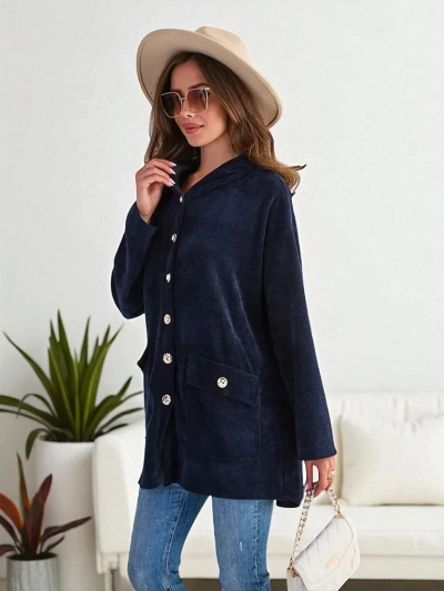 Royalfashion Žlté kardigán pre ženy s pozlátenými gombíkmi VEĽKOSŤ XXL