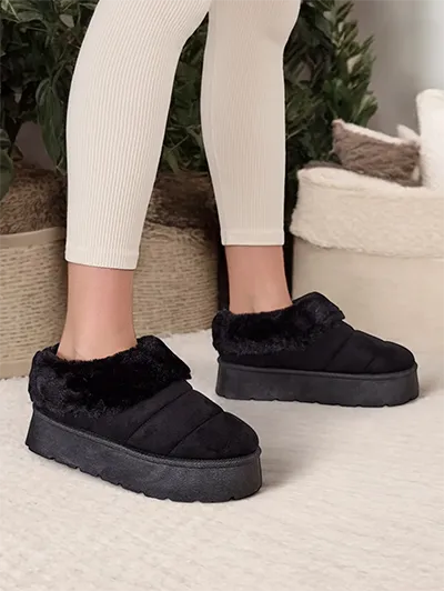 Royalfashion Krátke dámske topánky a'la snehové topánky Eliozi