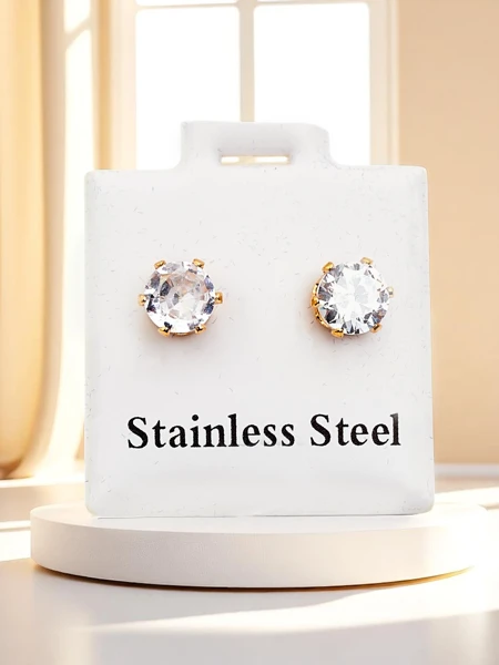 Royalfashion Dámske kruhové náušnice so zirkónmi