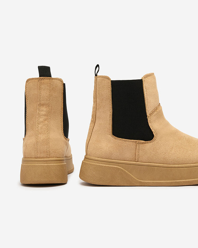 Royalfashion Dámske čižmy a'la snow boots v ťavej farbe Uteris