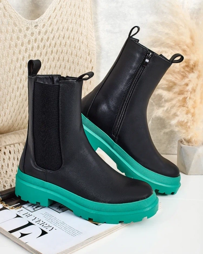 Royalfashion Eko kožené dámske čižmy Ereste